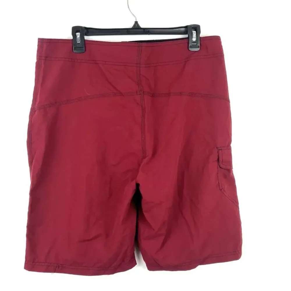 Hurley Men’s Red Drawstring Boardshorts Size 34